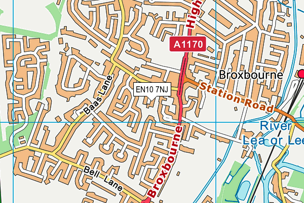 EN10 7NJ map - OS VectorMap District (Ordnance Survey) EN10 7NJ map - OS VectorMap District (Ordnance Survey)