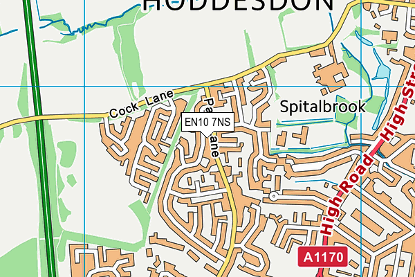 EN10 7NS map - OS VectorMap District (Ordnance Survey) EN10 7NS map - OS VectorMap District (Ordnance Survey)