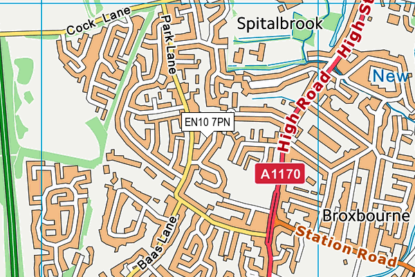 EN10 7PN map - OS VectorMap District (Ordnance Survey) EN10 7PN map - OS VectorMap District (Ordnance Survey)