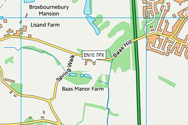 EN10 7PX map - OS VectorMap District (Ordnance Survey) EN10 7PX map - OS VectorMap District (Ordnance Survey)