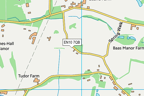 EN10 7QB map - OS VectorMap District (Ordnance Survey) EN10 7QB map - OS VectorMap District (Ordnance Survey)