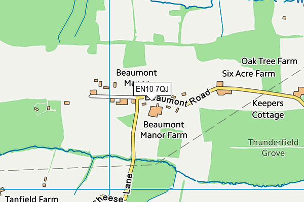 EN10 7QJ map - OS VectorMap District (Ordnance Survey) EN10 7QJ map - OS VectorMap District (Ordnance Survey)