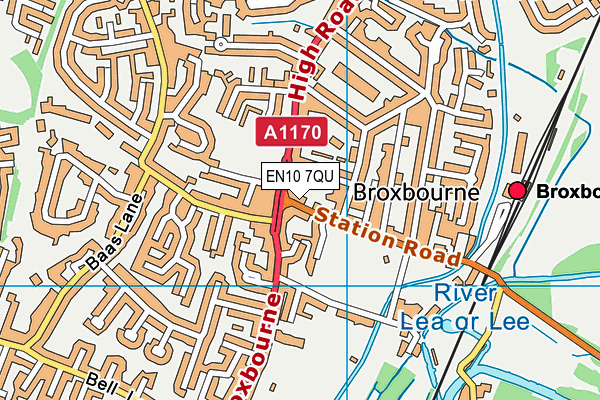 EN10 7QU map - OS VectorMap District (Ordnance Survey) EN10 7QU map - OS VectorMap District (Ordnance Survey)