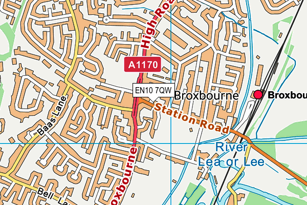 EN10 7QW map - OS VectorMap District (Ordnance Survey) EN10 7QW map - OS VectorMap District (Ordnance Survey)