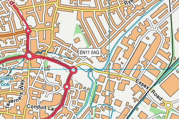 EN11 0AG map - OS VectorMap District (Ordnance Survey) EN11 0AG map - OS VectorMap District (Ordnance Survey)