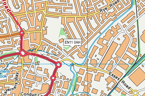 EN11 0AH map - OS VectorMap District (Ordnance Survey) EN11 0AH map - OS VectorMap District (Ordnance Survey)