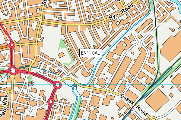 EN11 0AL map - OS VectorMap District (Ordnance Survey) EN11 0AL map - OS VectorMap District (Ordnance Survey)