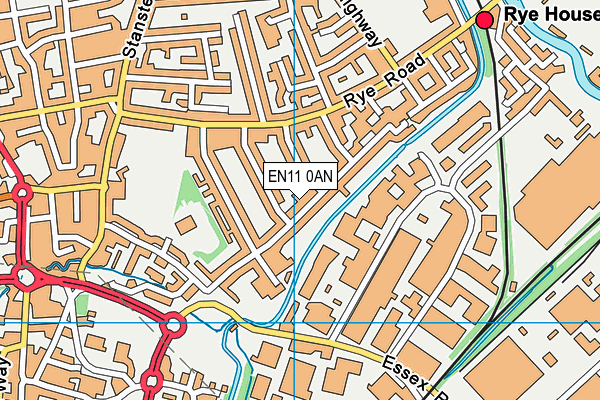 EN11 0AN map - OS VectorMap District (Ordnance Survey) EN11 0AN map - OS VectorMap District (Ordnance Survey)