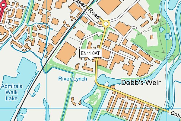 EN11 0AT map - OS VectorMap District (Ordnance Survey) EN11 0AT map - OS VectorMap District (Ordnance Survey)