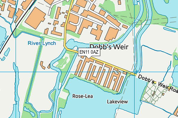 EN11 0AZ map - OS VectorMap District (Ordnance Survey) EN11 0AZ map - OS VectorMap District (Ordnance Survey)