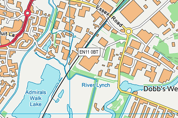 EN11 0BT map - OS VectorMap District (Ordnance Survey) EN11 0BT map - OS VectorMap District (Ordnance Survey)