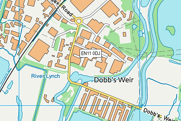 EN11 0DJ map - OS VectorMap District (Ordnance Survey) EN11 0DJ map - OS VectorMap District (Ordnance Survey)