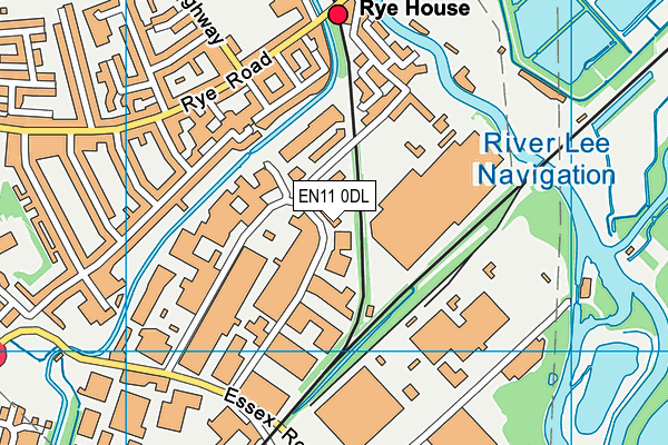 EN11 0DL map - OS VectorMap District (Ordnance Survey)