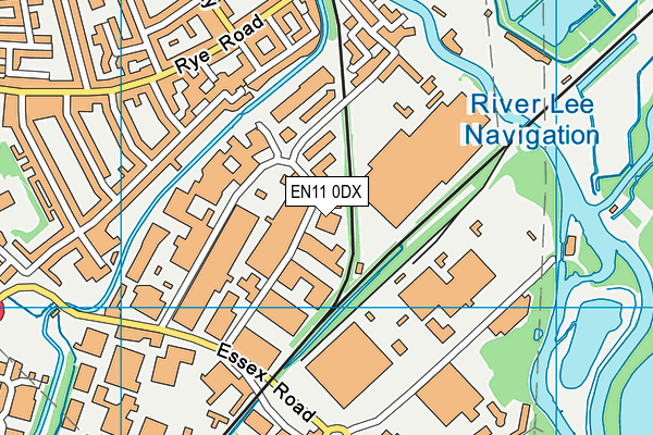 EN11 0DX map - OS VectorMap District (Ordnance Survey) EN11 0DX map - OS VectorMap District (Ordnance Survey)