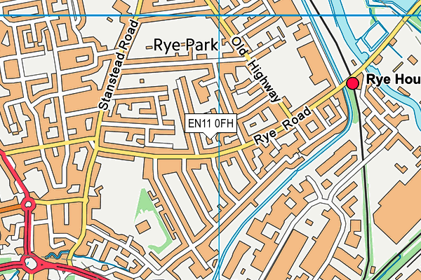 EN11 0FH map - OS VectorMap District (Ordnance Survey) EN11 0FH map - OS VectorMap District (Ordnance Survey)