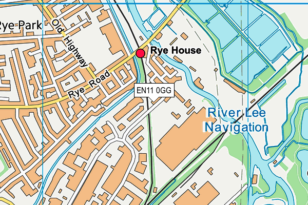 EN11 0GG map - OS VectorMap District (Ordnance Survey) EN11 0GG map - OS VectorMap District (Ordnance Survey)