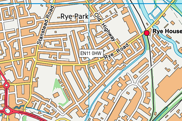 EN11 0HW map - OS VectorMap District (Ordnance Survey) EN11 0HW map - OS VectorMap District (Ordnance Survey)