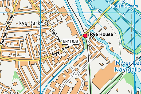 EN11 0JB map - OS VectorMap District (Ordnance Survey) EN11 0JB map - OS VectorMap District (Ordnance Survey)