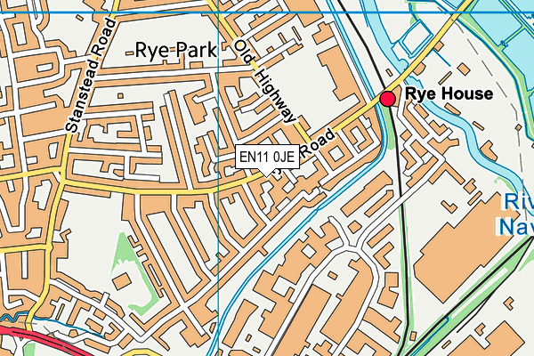 EN11 0JE map - OS VectorMap District (Ordnance Survey) EN11 0JE map - OS VectorMap District (Ordnance Survey)
