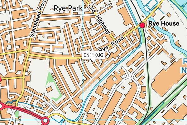 EN11 0JG map - OS VectorMap District (Ordnance Survey) EN11 0JG map - OS VectorMap District (Ordnance Survey)