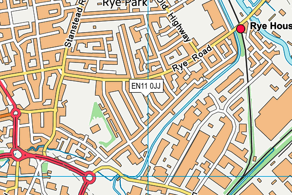 EN11 0JJ map - OS VectorMap District (Ordnance Survey) EN11 0JJ map - OS VectorMap District (Ordnance Survey)
