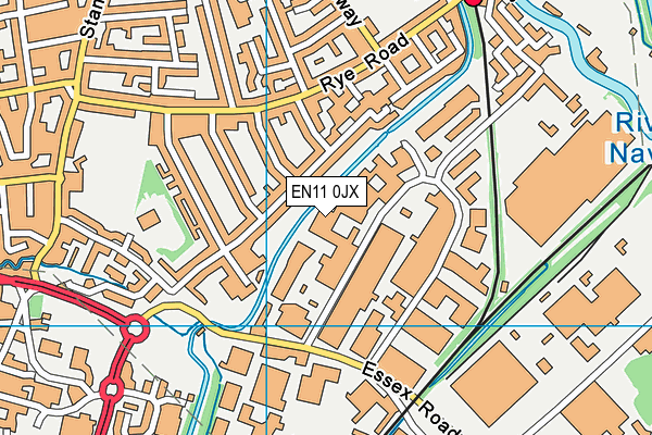 EN11 0JX map - OS VectorMap District (Ordnance Survey) EN11 0JX map - OS VectorMap District (Ordnance Survey)