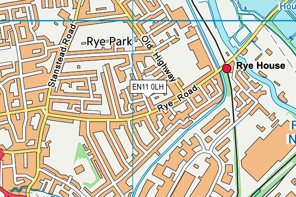 EN11 0LH map - OS VectorMap District (Ordnance Survey) EN11 0LH map - OS VectorMap District (Ordnance Survey)