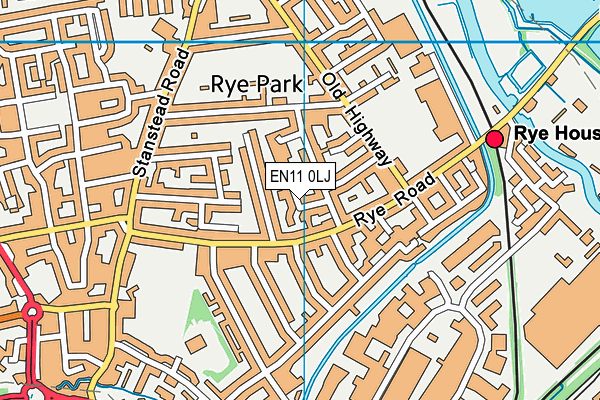 EN11 0LJ map - OS VectorMap District (Ordnance Survey) EN11 0LJ map - OS VectorMap District (Ordnance Survey)
