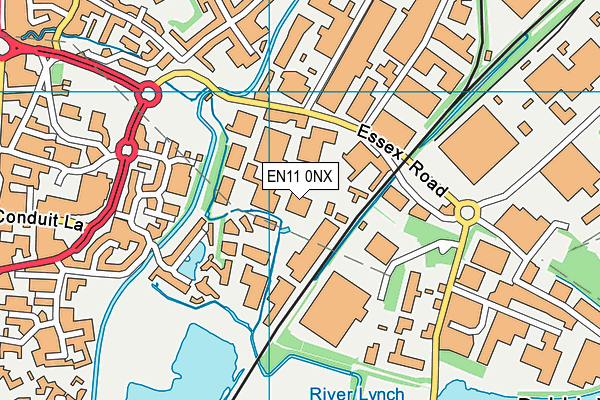 EN11 0NX map - OS VectorMap District (Ordnance Survey) EN11 0NX map - OS VectorMap District (Ordnance Survey)