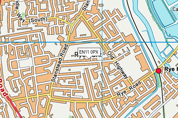 EN11 0PX map - OS VectorMap District (Ordnance Survey) EN11 0PX map - OS VectorMap District (Ordnance Survey)