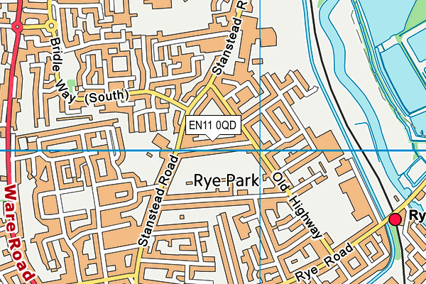EN11 0QD map - OS VectorMap District (Ordnance Survey) EN11 0QD map - OS VectorMap District (Ordnance Survey)