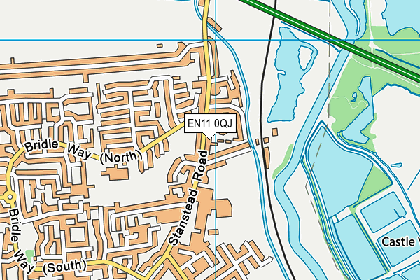 EN11 0QJ map - OS VectorMap District (Ordnance Survey) EN11 0QJ map - OS VectorMap District (Ordnance Survey)