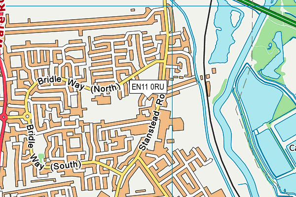 EN11 0RU map - OS VectorMap District (Ordnance Survey) EN11 0RU map - OS VectorMap District (Ordnance Survey)