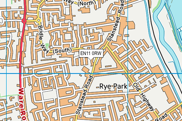EN11 0RW map - OS VectorMap District (Ordnance Survey) EN11 0RW map - OS VectorMap District (Ordnance Survey)