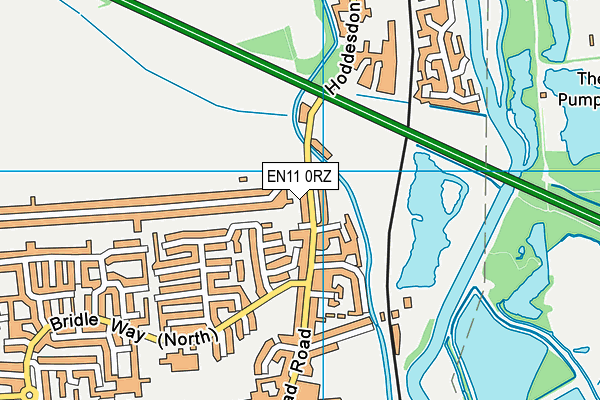 EN11 0RZ map - OS VectorMap District (Ordnance Survey) EN11 0RZ map - OS VectorMap District (Ordnance Survey)