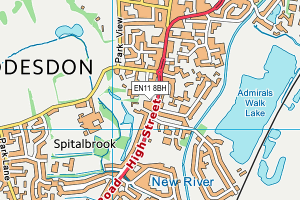 EN11 8BH map - OS VectorMap District (Ordnance Survey) EN11 8BH map - OS VectorMap District (Ordnance Survey)