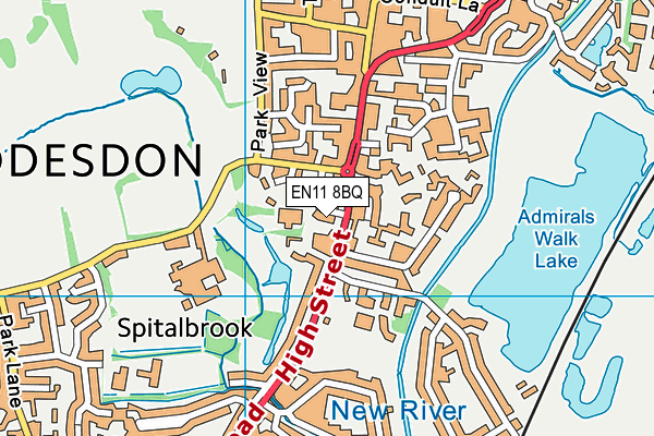 EN11 8BQ map - OS VectorMap District (Ordnance Survey) EN11 8BQ map - OS VectorMap District (Ordnance Survey)