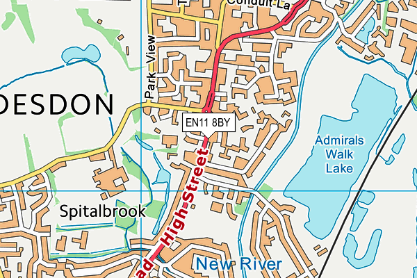 EN11 8BY map - OS VectorMap District (Ordnance Survey) EN11 8BY map - OS VectorMap District (Ordnance Survey)