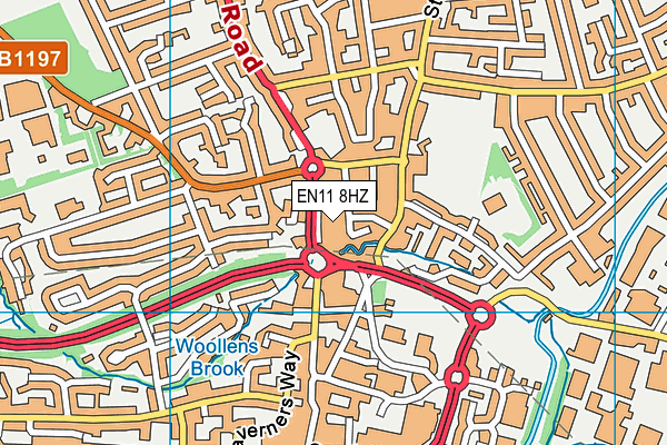 EN11 8HZ map - OS VectorMap District (Ordnance Survey) EN11 8HZ map - OS VectorMap District (Ordnance Survey)