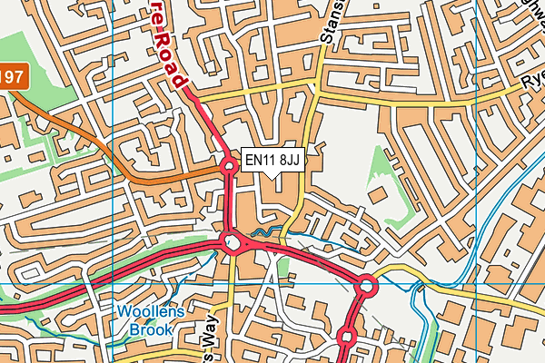 EN11 8JJ map - OS VectorMap District (Ordnance Survey) EN11 8JJ map - OS VectorMap District (Ordnance Survey)