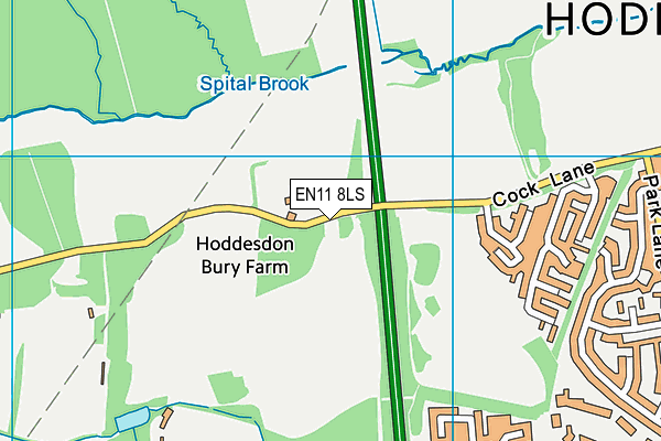 EN11 8LS map - OS VectorMap District (Ordnance Survey) EN11 8LS map - OS VectorMap District (Ordnance Survey)