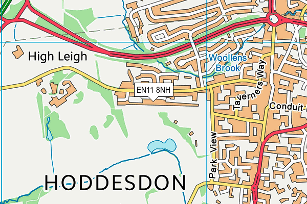 EN11 8NH map - OS VectorMap District (Ordnance Survey)