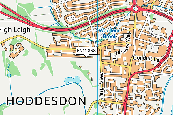 EN11 8NS map - OS VectorMap District (Ordnance Survey) EN11 8NS map - OS VectorMap District (Ordnance Survey)