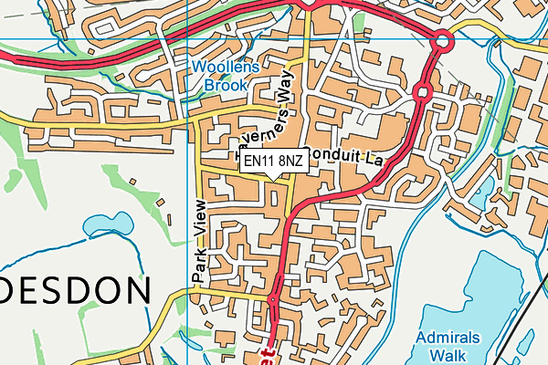 EN11 8NZ map - OS VectorMap District (Ordnance Survey) EN11 8NZ map - OS VectorMap District (Ordnance Survey)