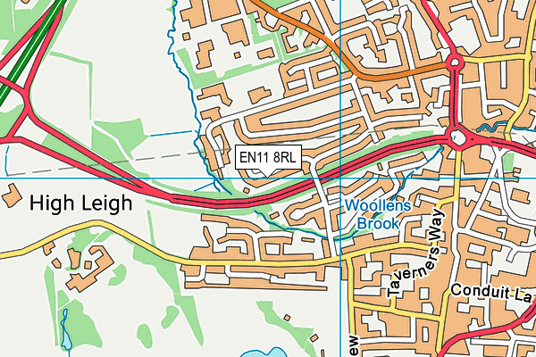 EN11 8RL map - OS VectorMap District (Ordnance Survey) EN11 8RL map - OS VectorMap District (Ordnance Survey)