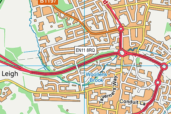 EN11 8RQ map - OS VectorMap District (Ordnance Survey) EN11 8RQ map - OS VectorMap District (Ordnance Survey)