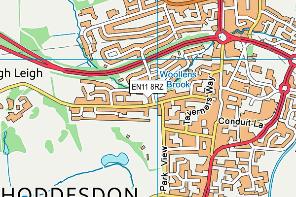 EN11 8RZ map - OS VectorMap District (Ordnance Survey) EN11 8RZ map - OS VectorMap District (Ordnance Survey)