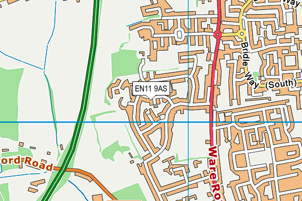 EN11 9AS map - OS VectorMap District (Ordnance Survey) EN11 9AS map - OS VectorMap District (Ordnance Survey)