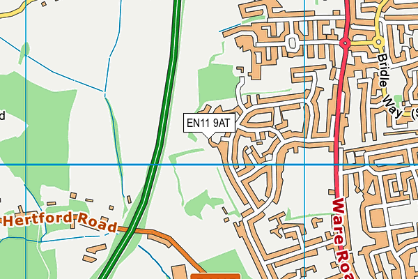 EN11 9AT map - OS VectorMap District (Ordnance Survey) EN11 9AT map - OS VectorMap District (Ordnance Survey)