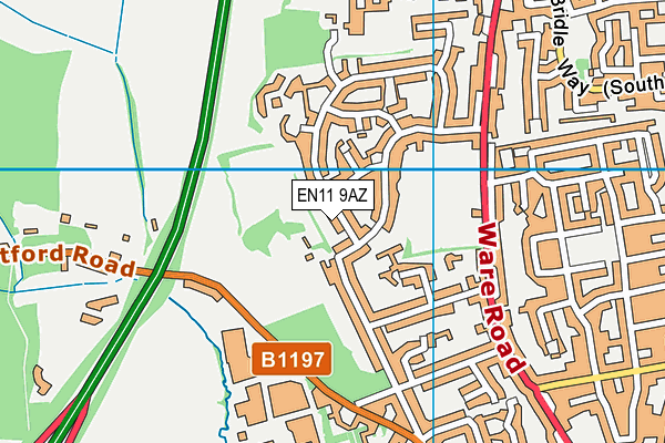 EN11 9AZ map - OS VectorMap District (Ordnance Survey) EN11 9AZ map - OS VectorMap District (Ordnance Survey)